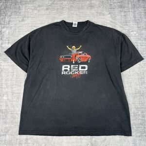 Sammy Haggar Red Rocker‎ Shirt Mens 3XL Black Vintage Y2K Band Double Sided